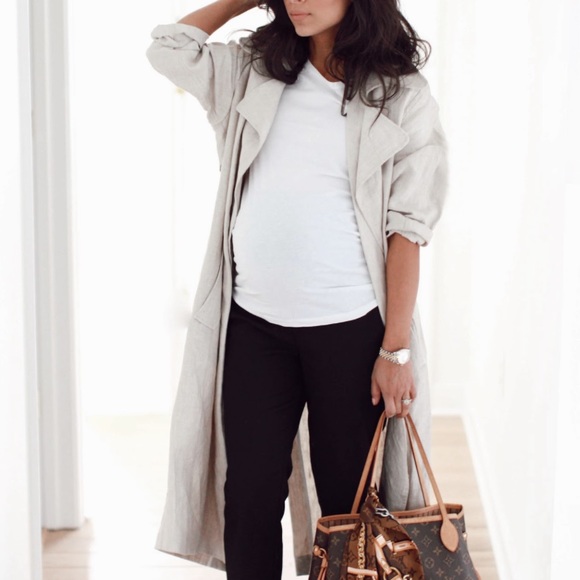 Linen Blend Trench Coat - Picture 4 of 4